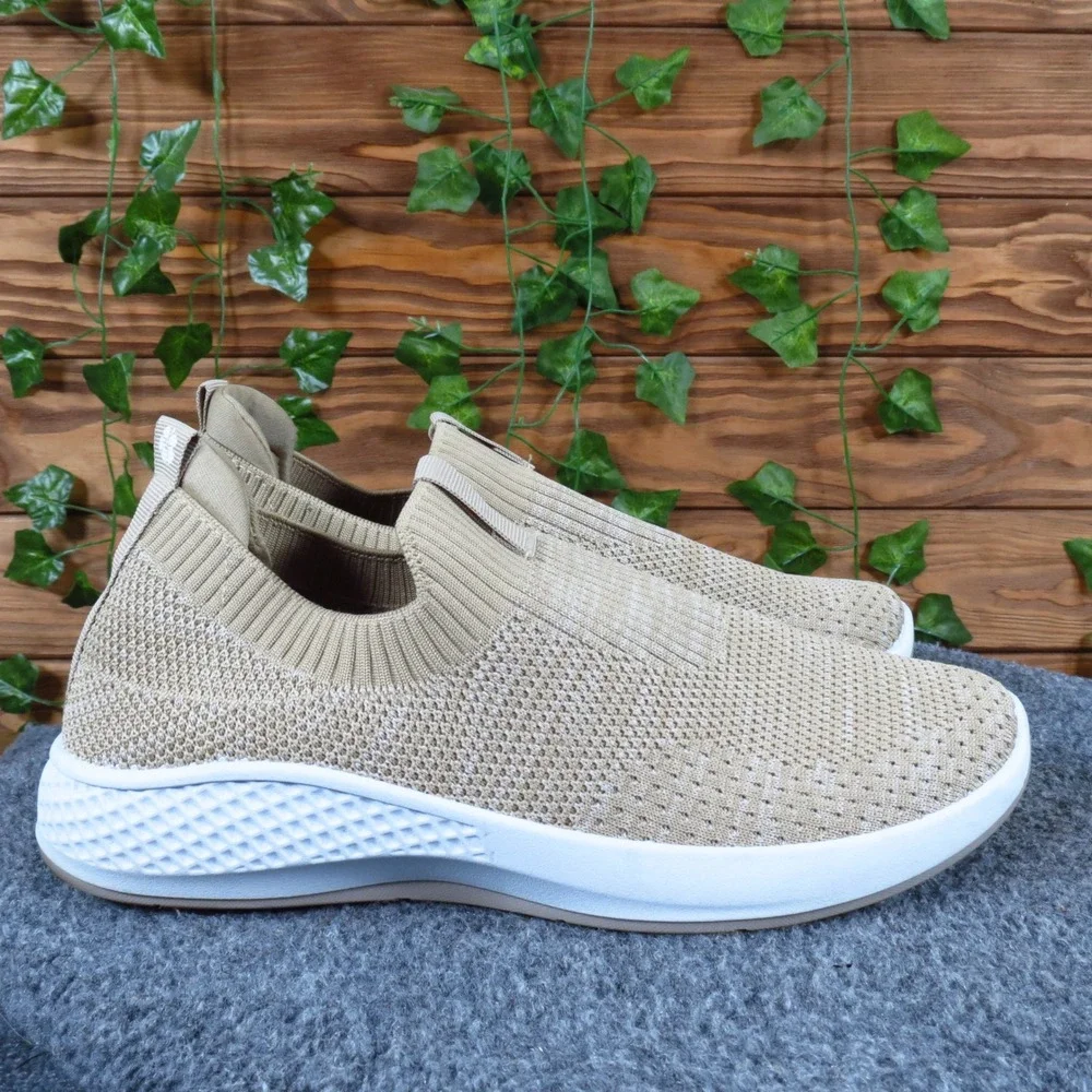 Tommy Bahama 80 867492 Womens Slip On Sneaker Size 10 Casual Walking Tan Knit‎